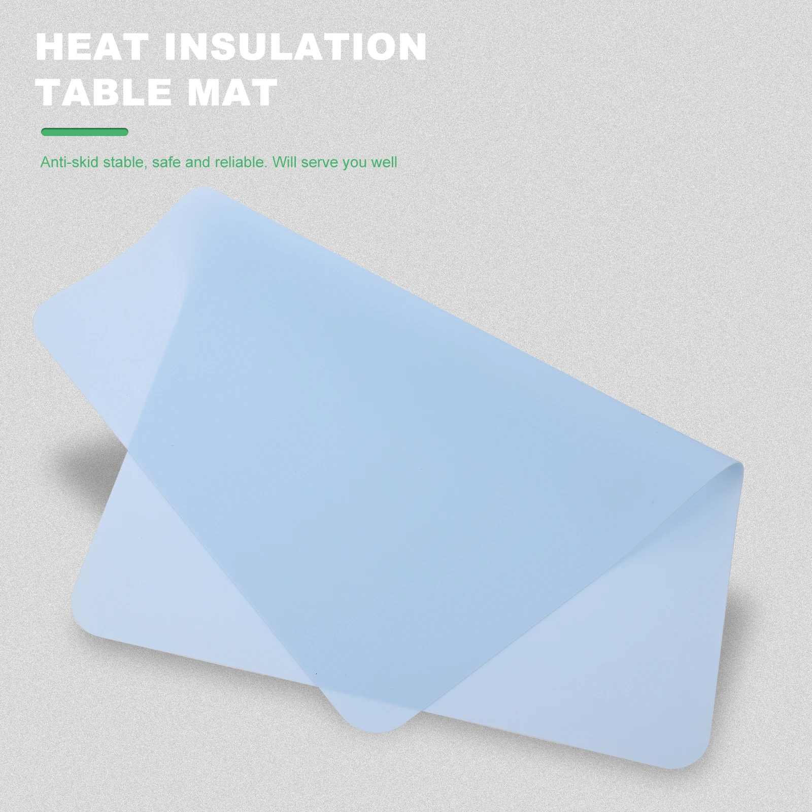 Mantel Individual aislado de mesa resistente al calor para encimera, almohadilla de Gel de sílice antideslizante impermeable, estera protectora, aislamiento de manchas de alimentos, 1 ud.