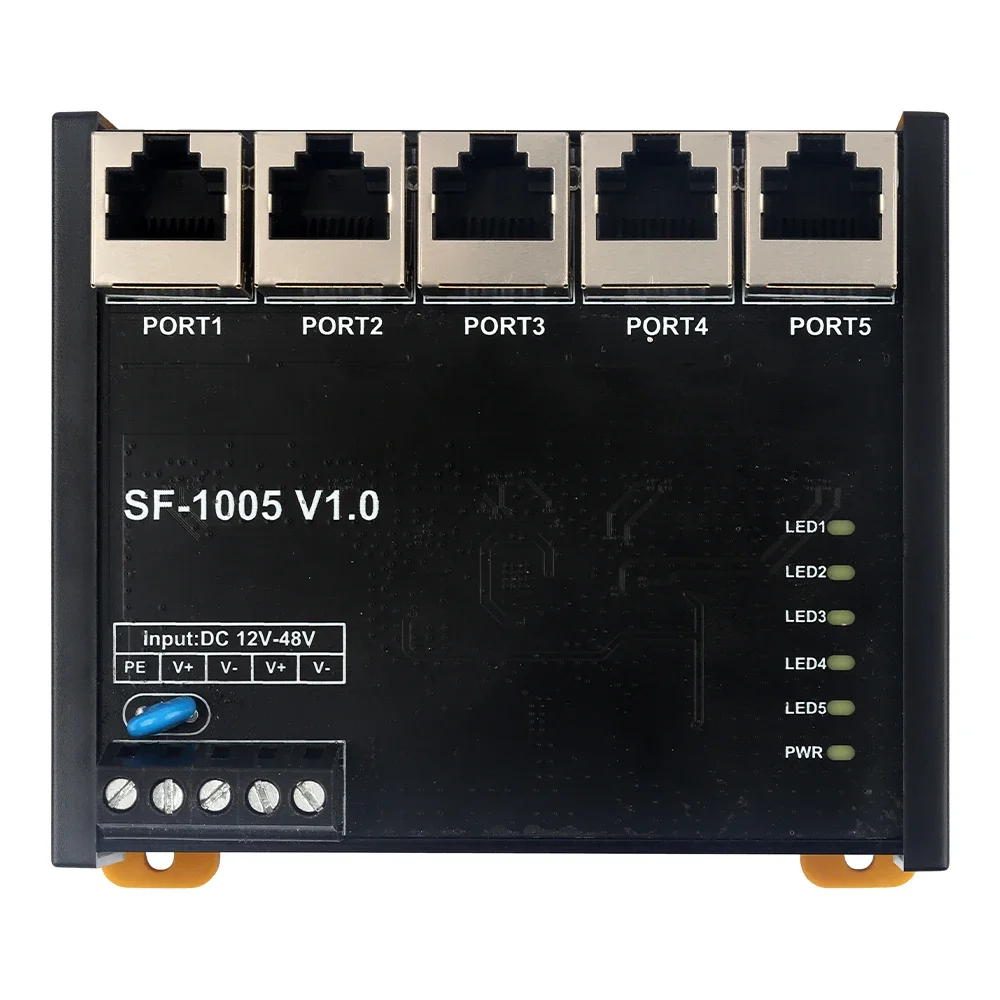 Industrial Ethernet Switch 5 Port 8 Port 100M Network Splitter, Shunt, SF-1005, SF-1008 Support Multiple Industrial Protocols view 3