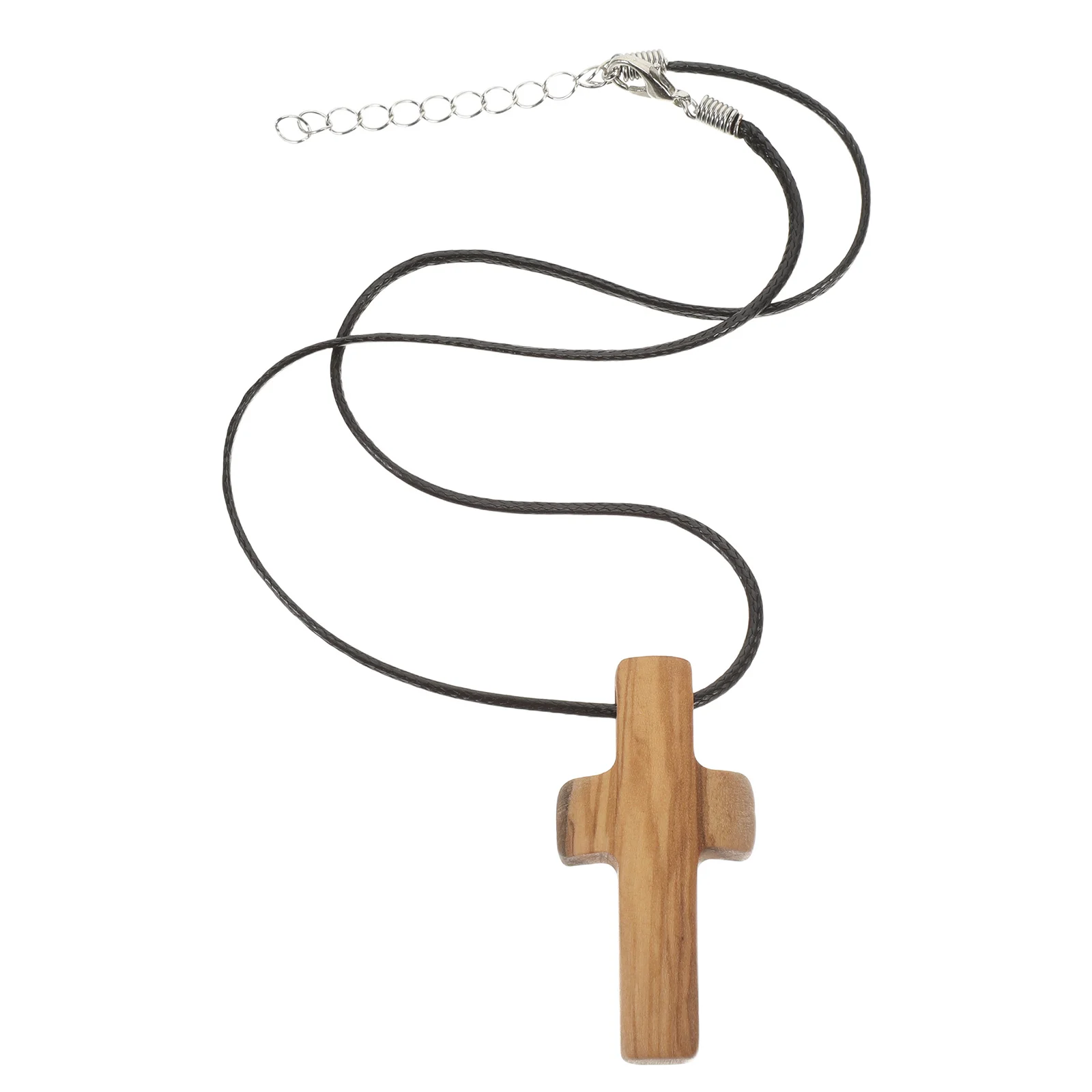 Wooden Hand Carved Natural Wood Pendant for Faith-Based Jewelry Spiritual Charm Ideal for Church Easter Prayer