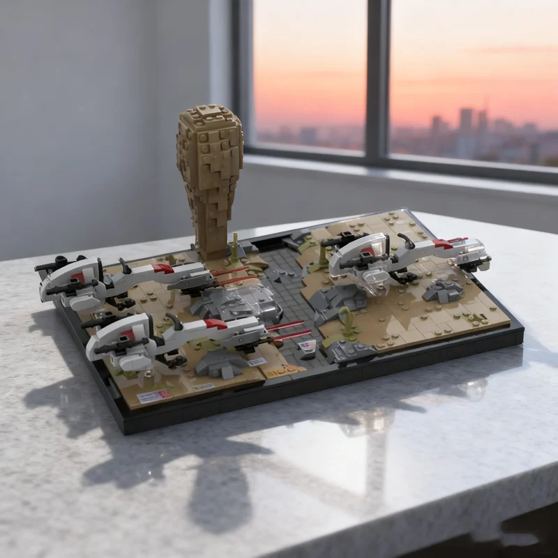 

1270 шт. MOC заказ Saleucami Star Battle Модель Строительные блоки Рождественский подарок Строительство Сборка DIY игрушки творческая идея Дети