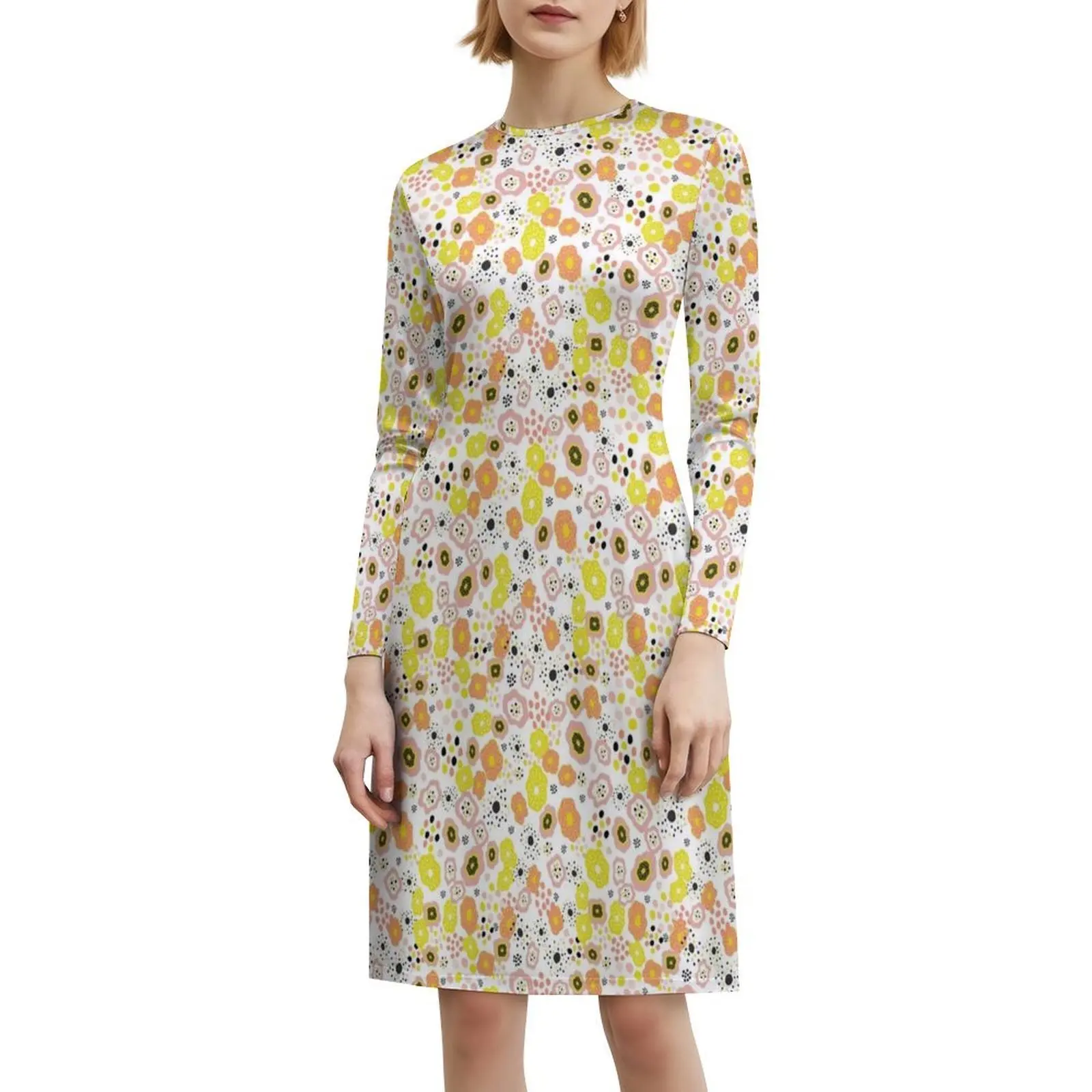 فستان إيبيري صيفي مثير للإجازات للنساء على الشاطئ وحفلات أعياد الميلاد فستان قصير جميل بألوان الباستيل فستان برتقالي خوخي #6