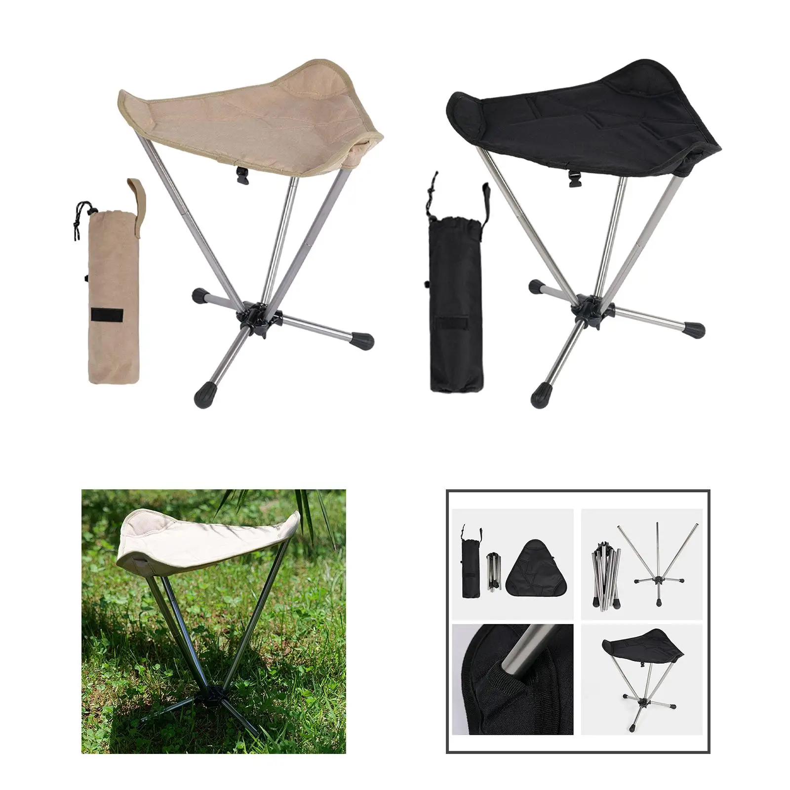

Camping Stool Camping Chair Small Foldable Chair for Hiking Fishing Barbecue