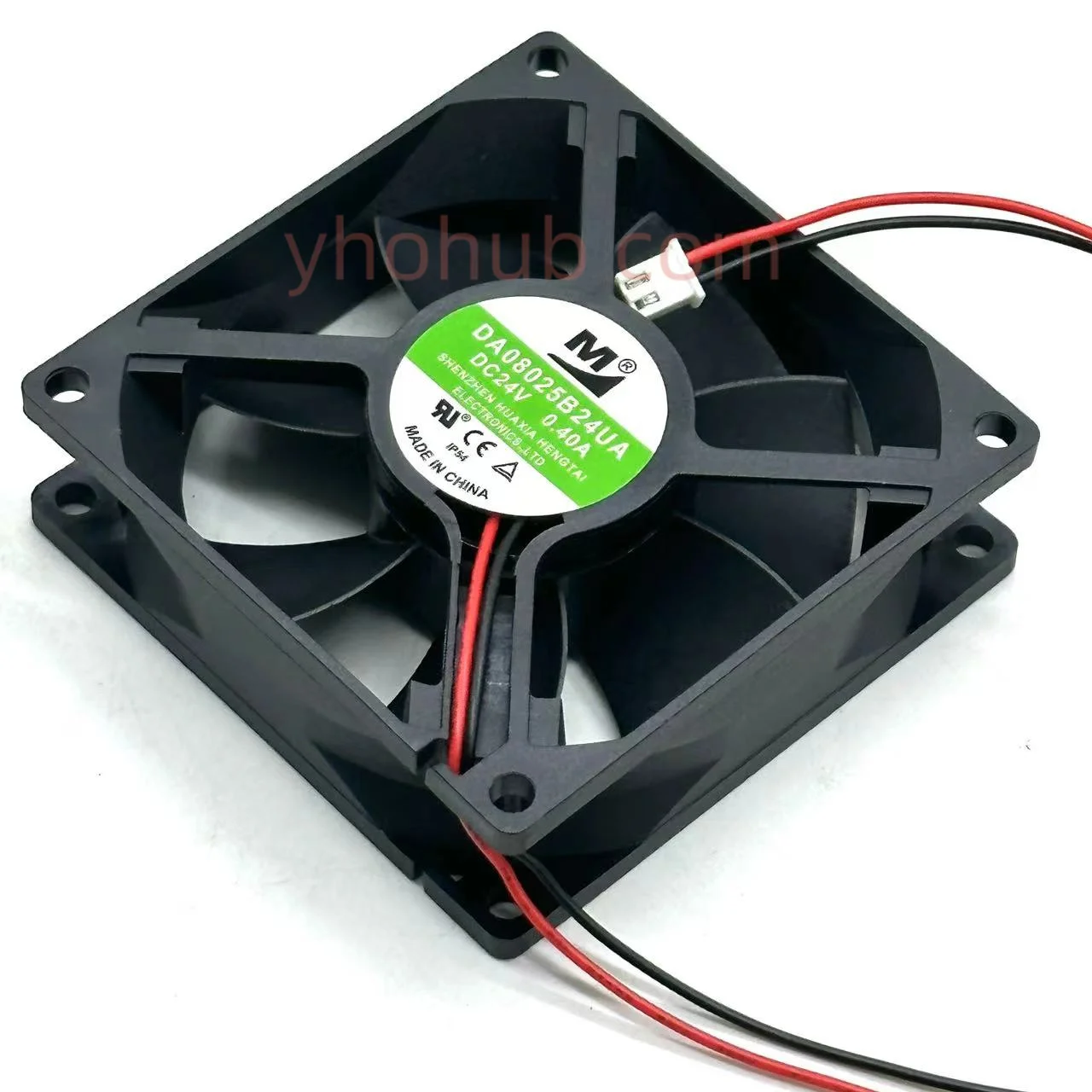 

Huaxia Hengtai DA08025B24UA DC 24V 0.40A 80x80x25mm 2-Wire Server Cooling Fan