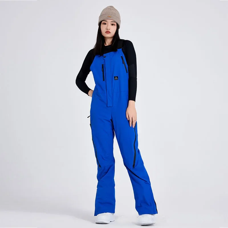 

2025 New Integrated Ski Pants Women Outdoor Loose Snow Pants Men Single Board Windproof Waterproof Breathable Warm Snow Suits