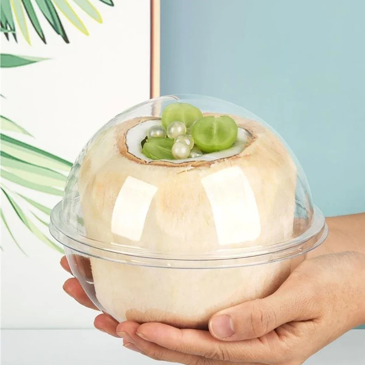10pcs-cake Packing Box Crystal Mousse Ball Dessert Creative Baking Cake Box