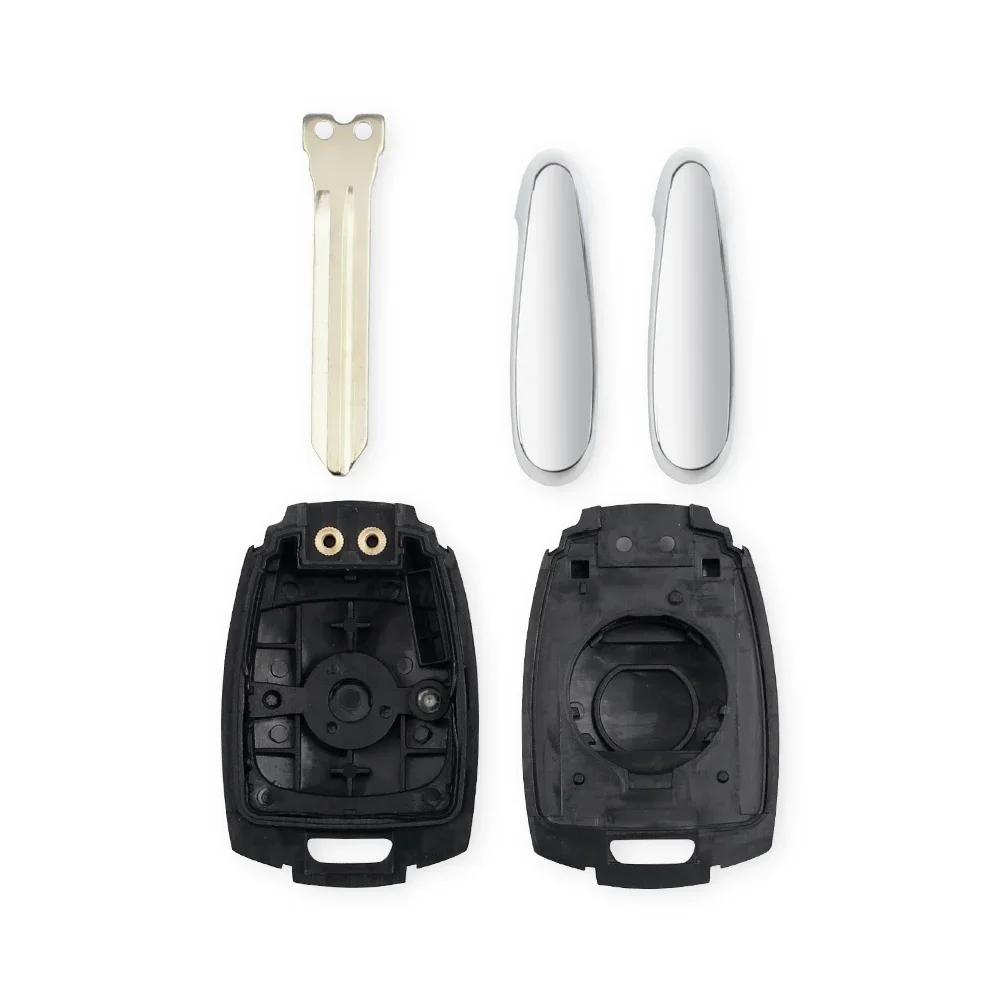 KEYYOU New Replacement For SsangYong Korando Kyron Actyon Rexton Smart Remote 2 Button Car Key Case