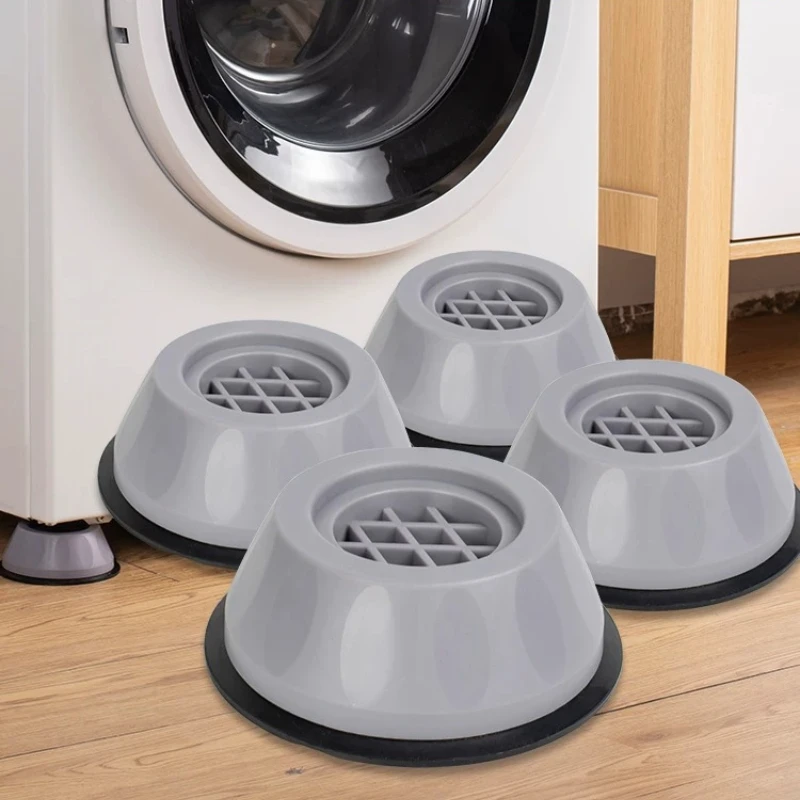 Anti Vibration Washing Machine Foot Pads Anti Slip Shock Absorbing Mat Heightening Fixed Base Laundry Appliance Accessories