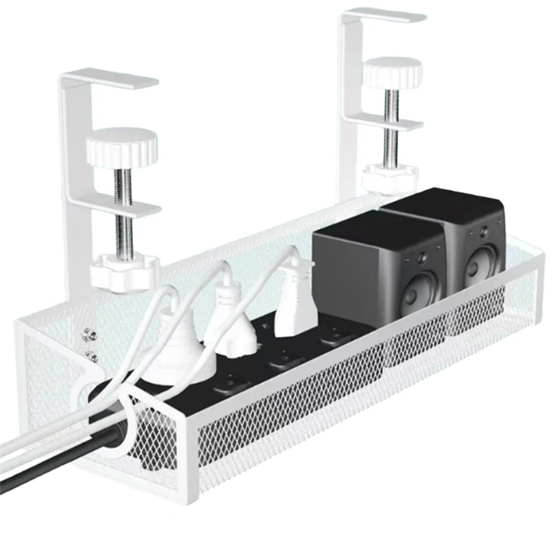 

AB41-Wire Management & Cord Organizer , Under Desk Cable Management Tray Desk Cable Organizer