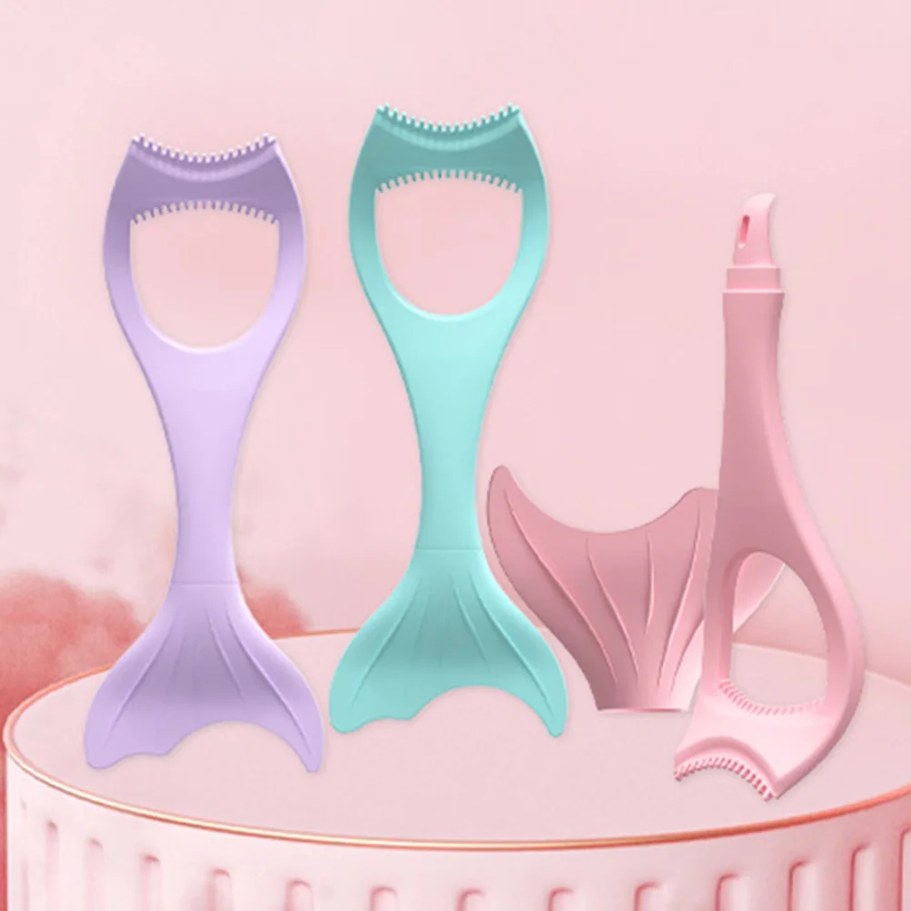 Herramienta aplicadora de delineador de ojos de silicona reutilizable, ayuda para maquillaje de ojos multifunción, plantilla para cejas y pestañas, herramienta de maquillaje fácil