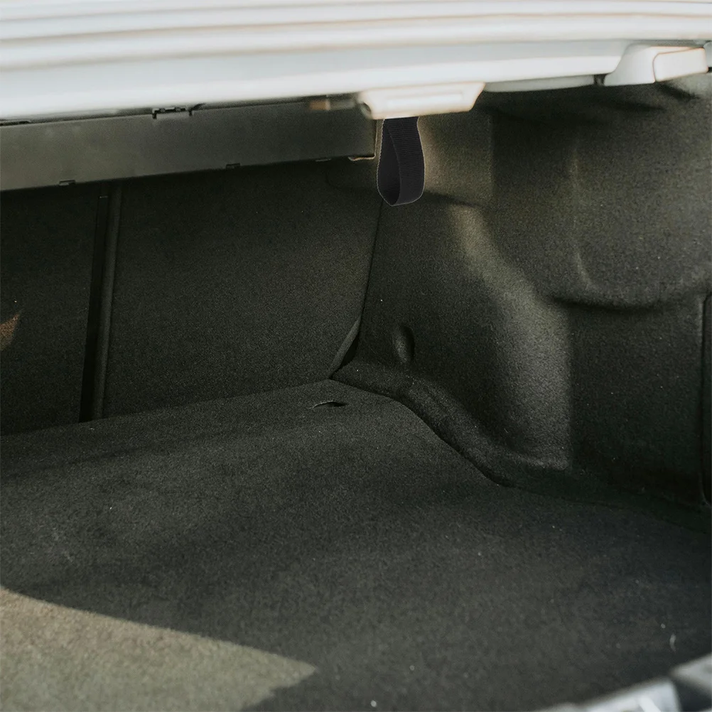 

2Pcs Trunk Pull Cover Strap Nylon Material Car Cord Auto Accessories Vehicle Organizer Trunk Storage Black