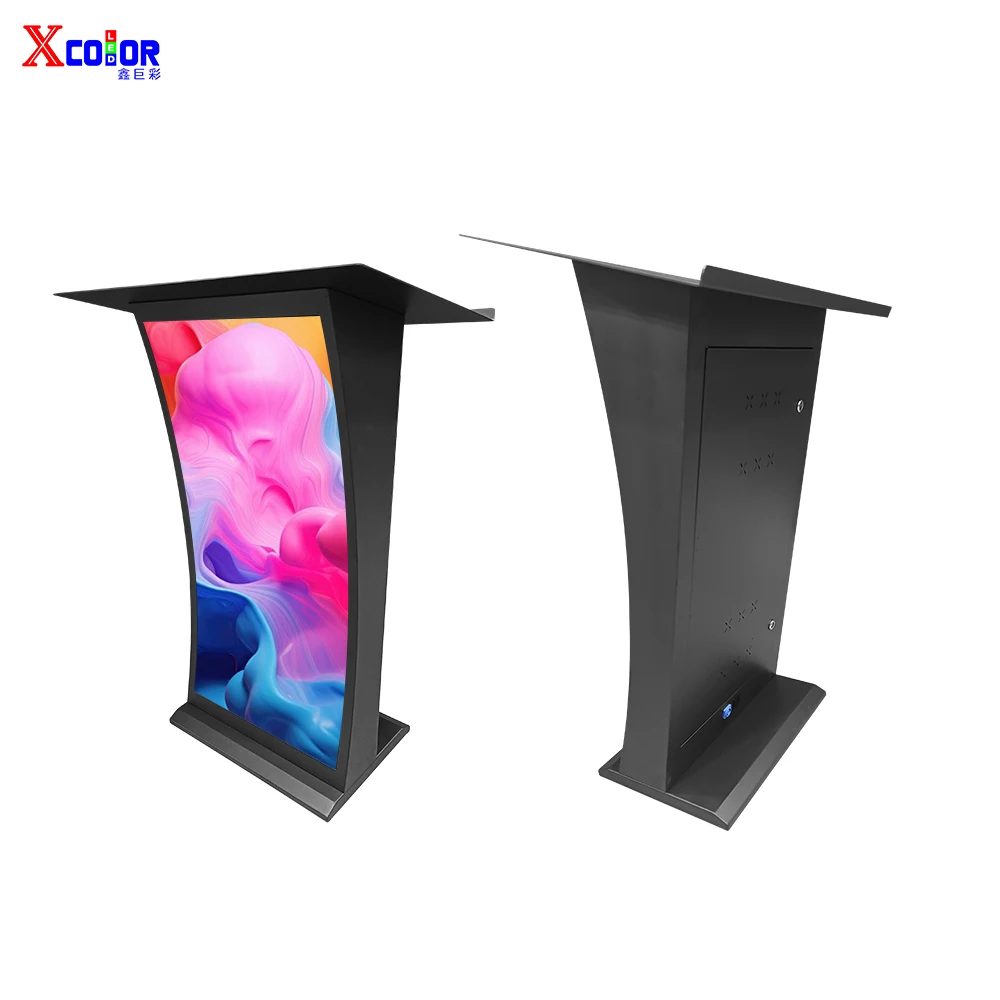 Indoor P1.53 Soft Connection LED Podium Screen  GOB Cabinet for Conference Podium Display