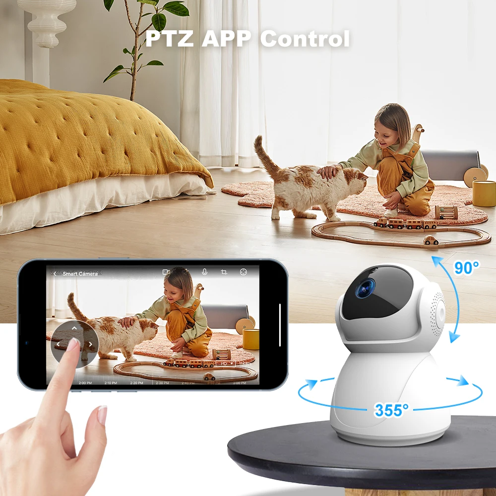 iCam365 APP 5Ghz 2.4G Dual-Band 1080P WiFi Wireless Auto Tracking Baby Monitor PTZ Security Surveillance CCTV Mini Camera