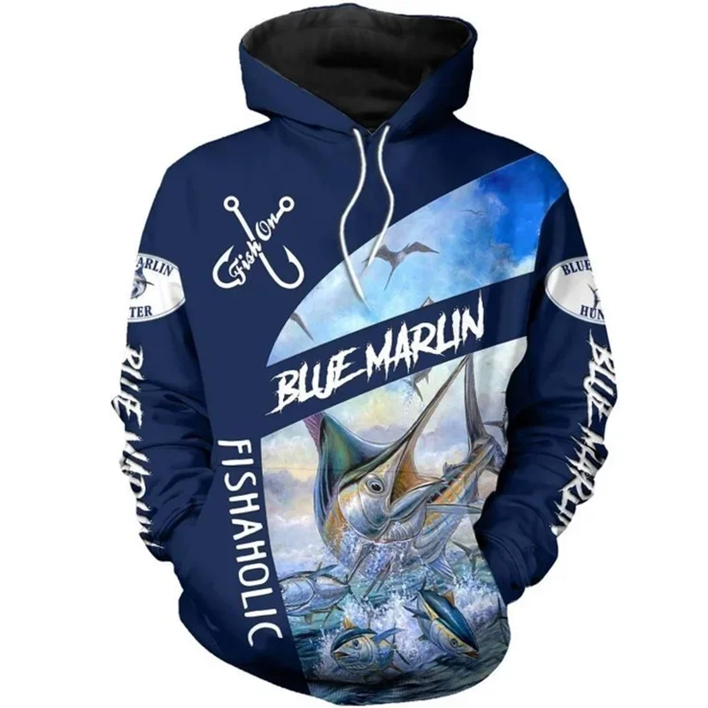 

Newest Fishing Blue Marln Fish Art 3D Print Hoodies men/women Harajuku Fashion Hooded Sweatshirt Autumn Hoody Fashion tops 654