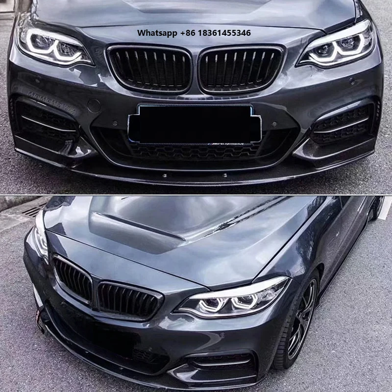 

High Quality ion PP Car Bumper FOR 2 Series F22 Upgrade MT Style Front Bumper Car Body Kit Norsen