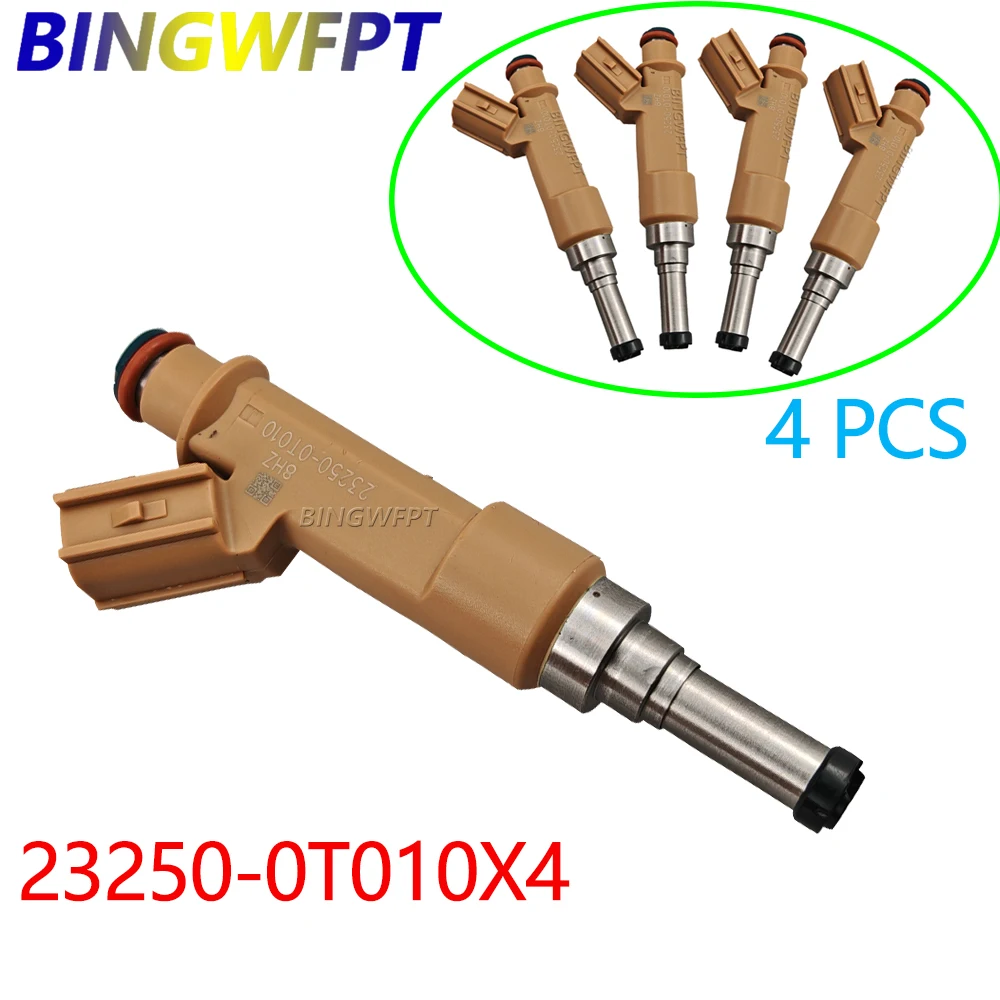 High Quality 4PCS/Set Fuel Injector 2320939146 23250-0T010 232500T010 23209-39146 FOR Toyota Corolla Matrix Scion