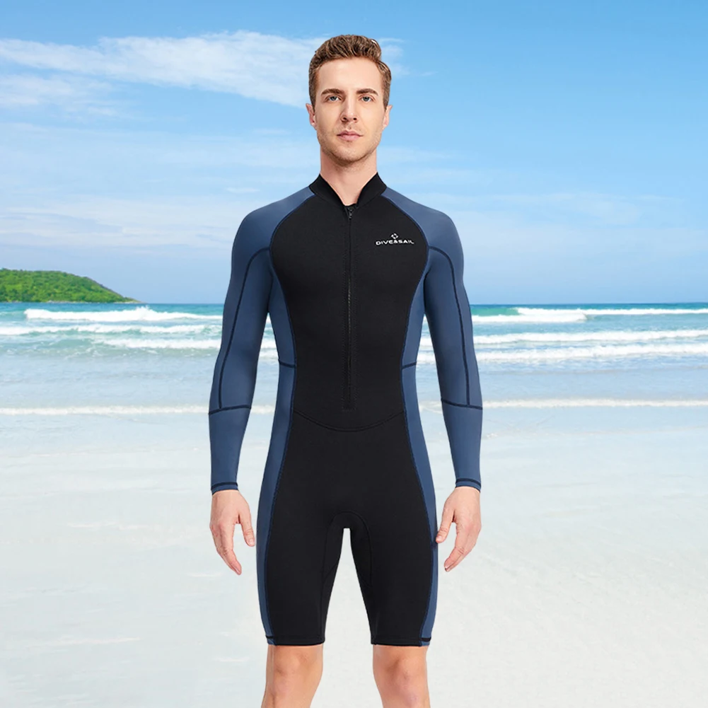 Neoprene Diving Surfing Clothes with Zipper Mens Snorkeling Surfing Swimsuit Anti-scratch Cold Proof Warm Water Sports Equipment