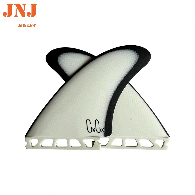 5.25 Inch Solid Fiberglass Surfboard Twin Fins
