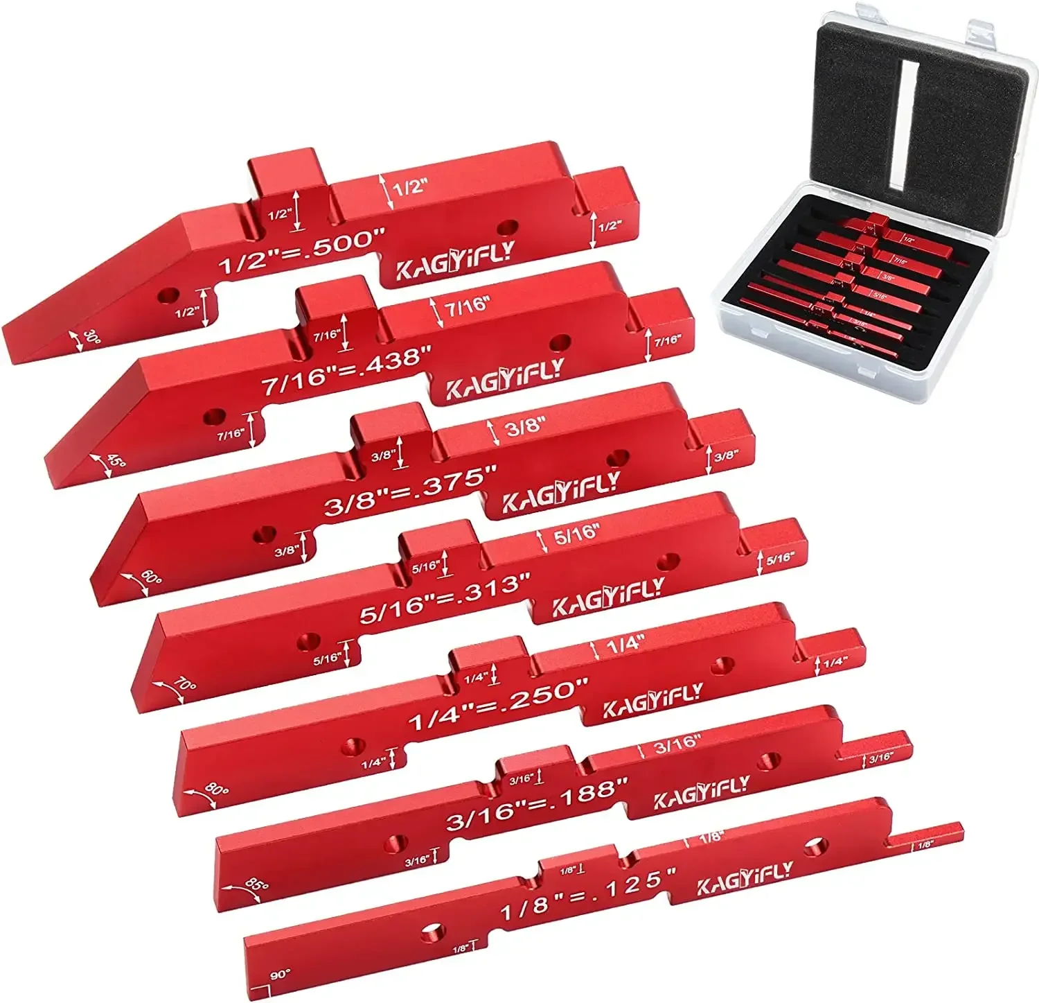 

L Router Table Setup Bars 7pcs Aluminum Precision Setup Blocks Height Gauge Set For Router Table Saw Accessories Angle Woodwook