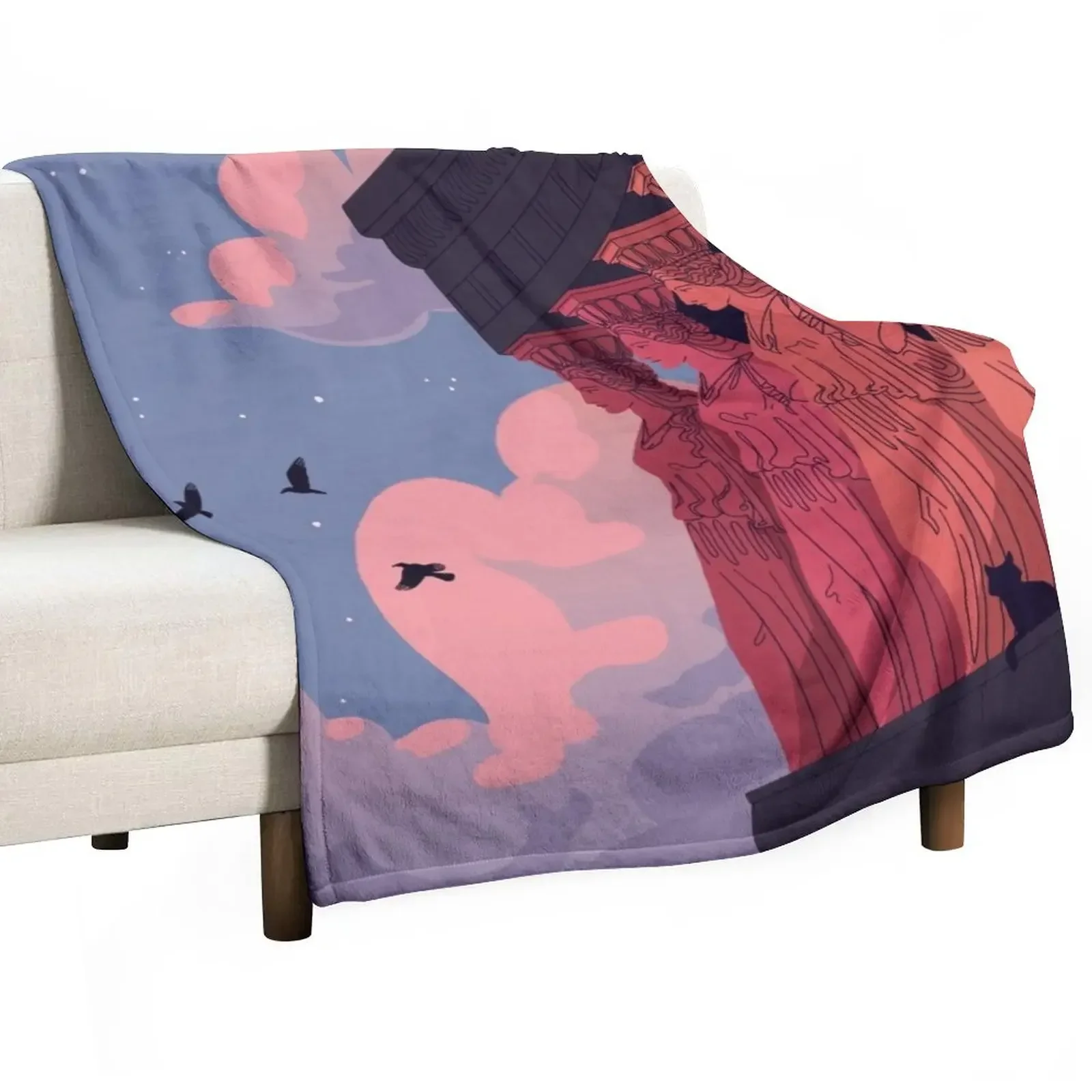 

Caryatids at Dusk Throw Blanket Winter beds blankets and throws manga Picnic Blankets