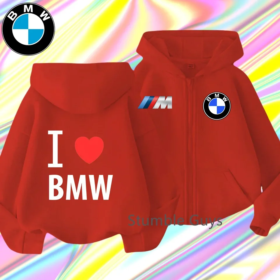 

BMW Kids Zipper Hoodie Autumn Clothes Winter Boys Girls Warm Casual Sweatshirt Motorcycle Fashion Jacket​