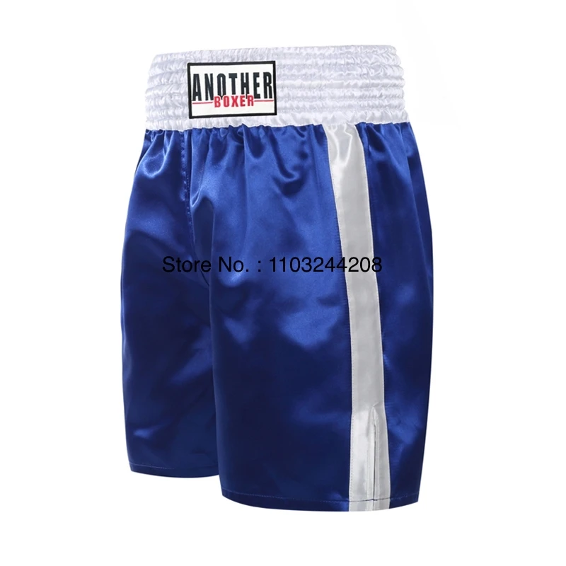 Boxing Shorts Satin Muay Thai Shorts Men Women Cage Fighting Grappling Kickboxing Training Match Pants Martial Arts MMA Trunks