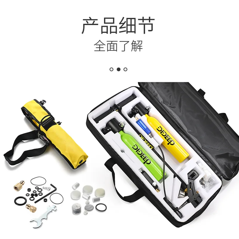 

DIDEEP 0.5L Scuba Oxygen Tank New Diving Equipment for Underwater Breathing Training