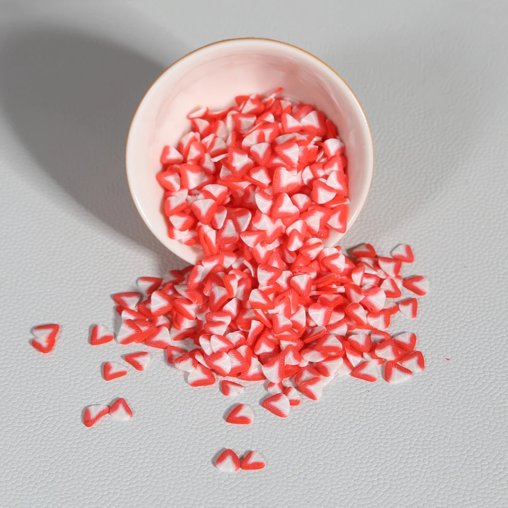

Red white strawberry shaped slices realistic texture details perfect 3D nail art DIY resin crafts fresh sweet-themed handmade