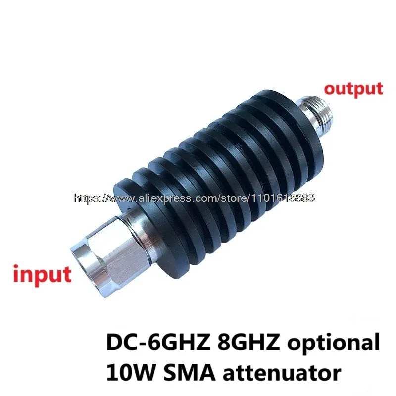 Atenuador fijo SMA de 10W 1-60dB DC0-6GHZ DC0-8GHZ