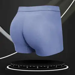 Latex Pad Scratch Free Fake Buttocks Men's Underwear Men's Buttocks Shapewear For Men Underwear Brief Body Shapers M L XL XXL