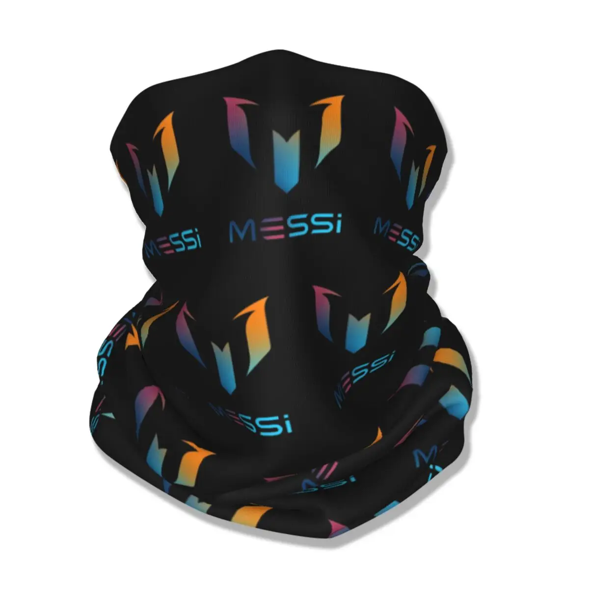 Messi Soccer Bandana Neck Cover Printed Mask Scarf Warm Headwear Running Unisex Adult Windproof