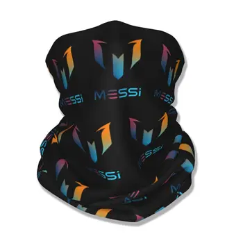 Messi futebol bandana pescoço capa impressa máscara cachecol quente headwear correndo unisex adulto à prova de vento