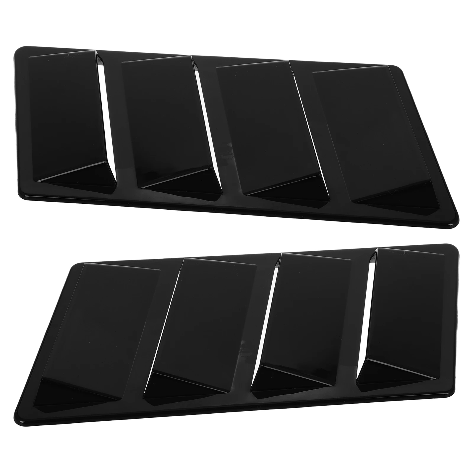 

2pcs Universal Car Scoop Cover Abs Engine Hood Air Vent Durable Auto Hood Vent Trim For All s High Realism Easy Install