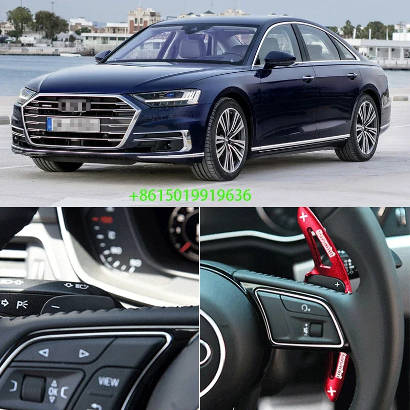 

Для Audi A7 A8 2018 2 шт. алюминиевый автомобильный руль, удлинитель рычага переключения передач