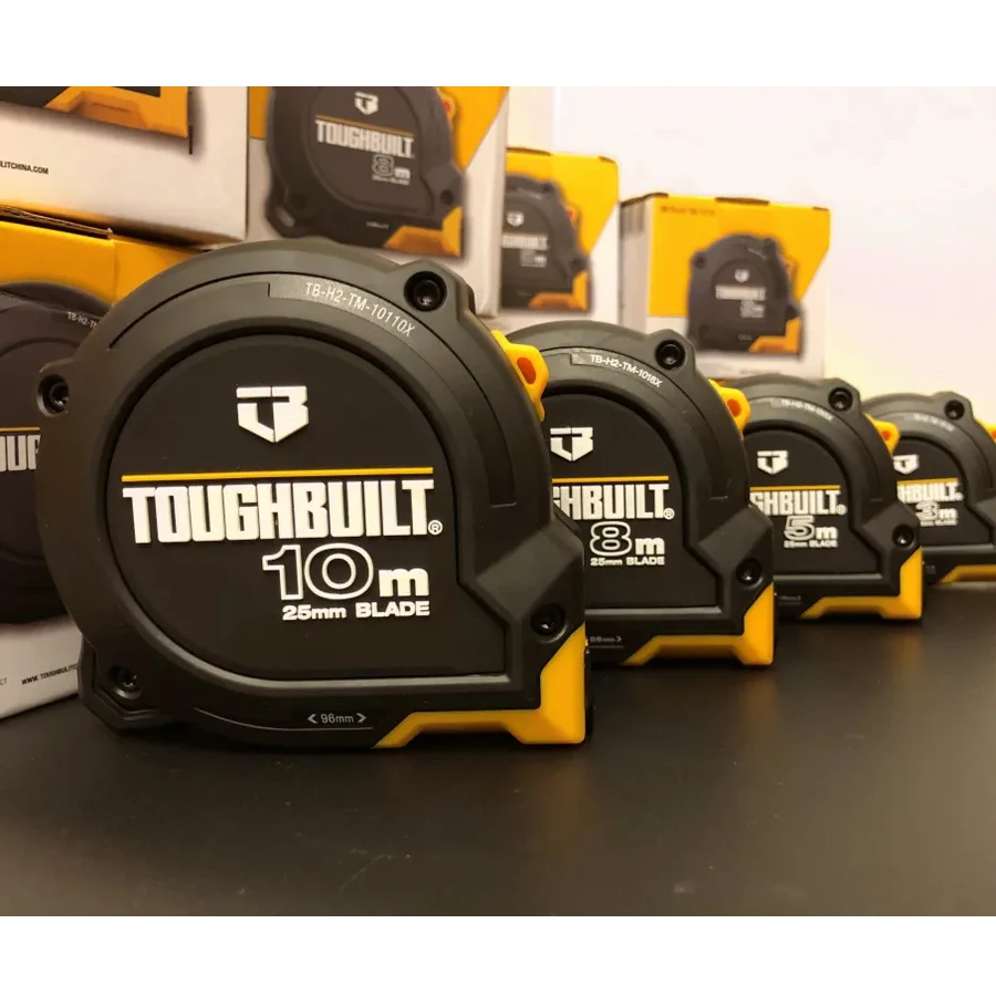 TOUGHBUILT High Precision Wear Resistant Steel Tape Measure TB-H2-TM-1013X TB-H2-TM-1015X TB-H2-TM-1018X TB-H2-TM-10110X