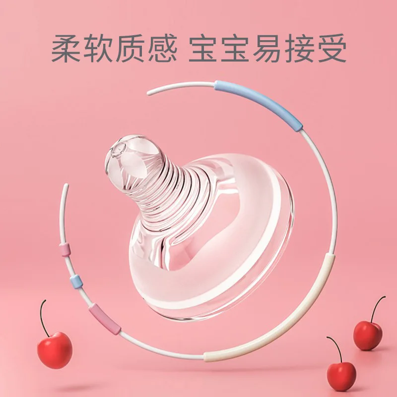 زجاجات دكتور جرين واسعة الفم للأطفال حديثي الولادة زجاجات زجاجية قابلة للغسل للأمام والخلف بمقياس ثنائي الاتجاه لتخمير الحليب المقلوب #4