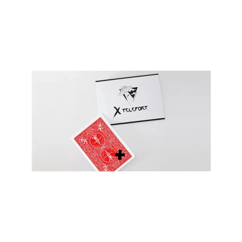 Xteleport (Gimmicks) by ilya Melyukhin Card Magic and Trick Decks Street Magic Tricks Beginner X Move Mentalism Illusions Props