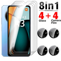 8To1 Glass For Xiaomi Redmi A3 Tempered Glass Redmy A3x RedmiA3 RedmiA3x Redme A 3 X 3A 3x 4G 2024 Camera Lens Screen Protector