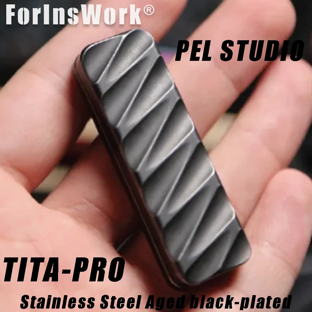 PEL STUDIO TITA PRO Stainless Steel｜Aged Black‑plated Enhanced Magnetic Configuration For Stronger Snap‑in Feedback Push Slider