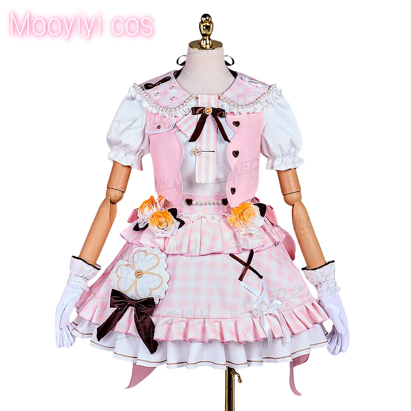 Disfraz de Cosplay de HANASATO MINORI para Halloween, fiesta de juegos de rol de Navidad, conjunto completo, vestido nuevo de talla PJSK XS-XL