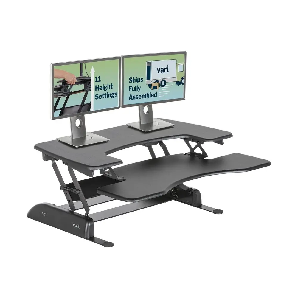 

Desk Pro Plus 36 Adjustable Desk Converter with 11 Height Settings Laptop Sit Stand Desk Riser for Home Office, Table Tops, Wor