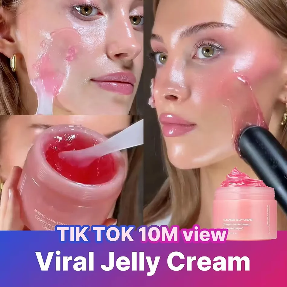 Glow & Lifted Collagen Jelly Cream Collagen Soft SPA Jelly Essence Lifting Firming Strengthen The Skin Barrier Koreańska pielęgnacja skóry