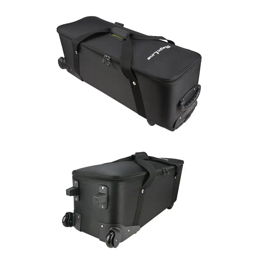 حقيبة عربة ستوديو بمقبض تلسكوبي 32.3 × 11 × 11.8 بوصة 82 × 28 × 30 سم، حقيبة كاميرا دوارة، حقيبة حمل بعجلات للضوء #3