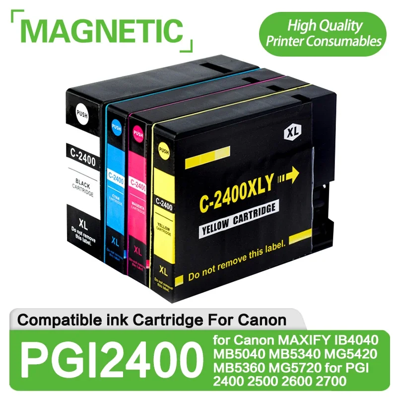 

Картридж для принтера Canon MAXIFY IB4040 MB5040 MB5340 MG5420 MB5360 MG5720, PGI 2400 2500 2600