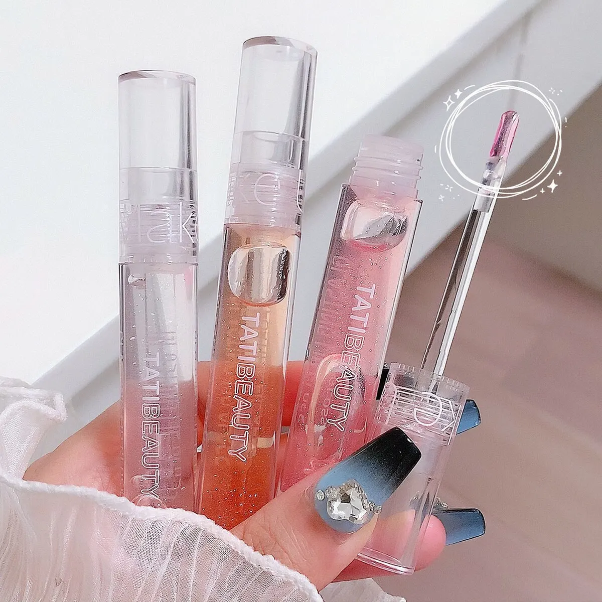 Lip Oil Uuny Transparent Water Gloss Lip Honey Female Moisturizing Lip Glaze Mirror Toot Glass Lip Gloss Student