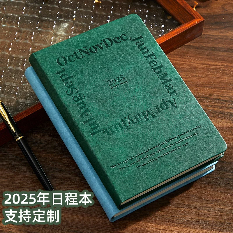 New 2025 English Daily Bookkeeping Book Daily Life Handbook Detailed Account Expenditure Schedule Calendar Monthly Calendar