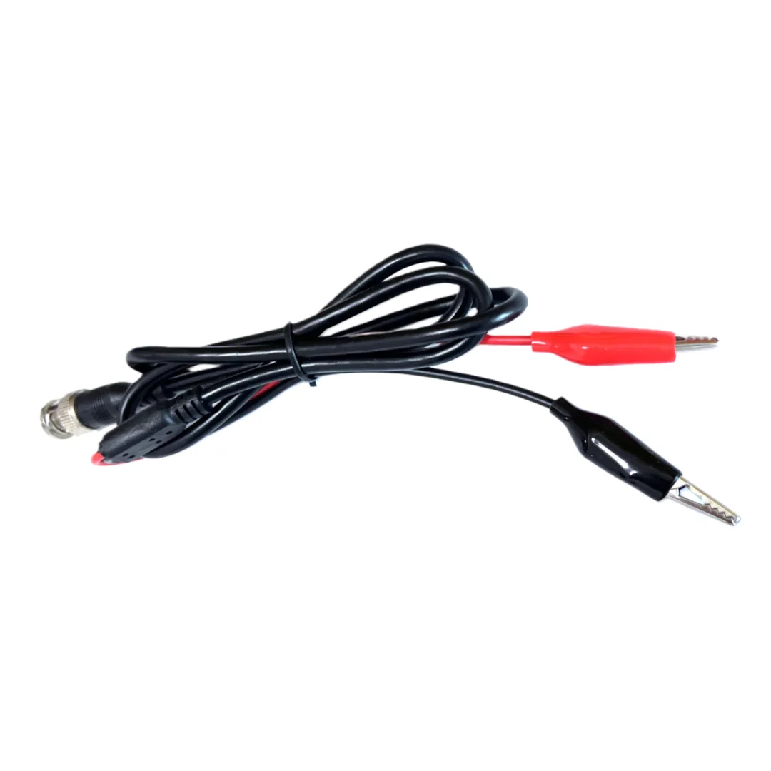 Kabel Sambungan Sumber Sinyal Osiloskop BNC Public ke Public Direct Line, Kabel Koaksial dengan Penjepit Alligator BNC