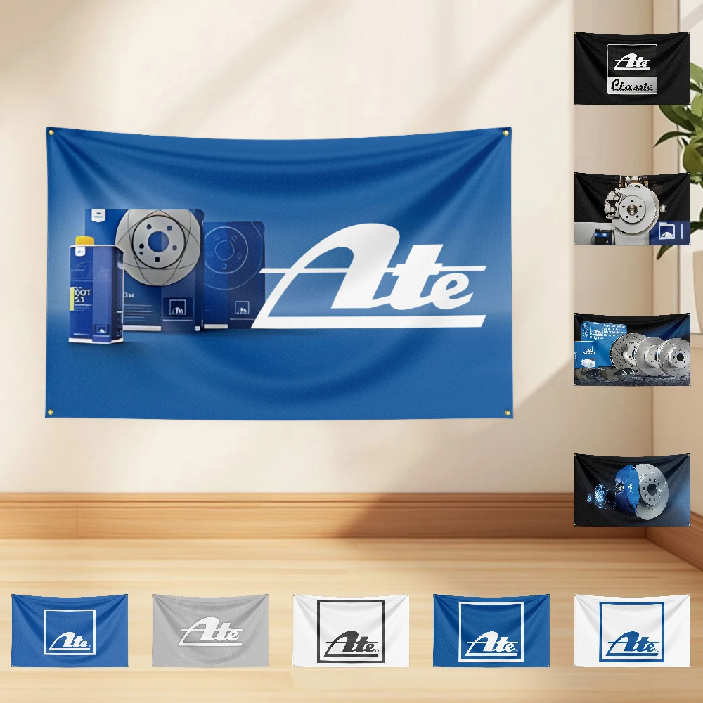 

3x5ft A-A-T-E bra-ke Flag Professional Car Motorcycle Flag Polyester Digital Printing Cars Flagge Banner For Decoration Garage