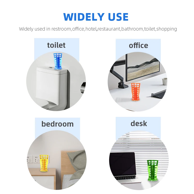 5 Pcs Eco Towe Air Freshener Aroma Reminder Mats Deodorizer Urinal Screen Fragrance Scented Solids Diffuser for Bathroom Toilet