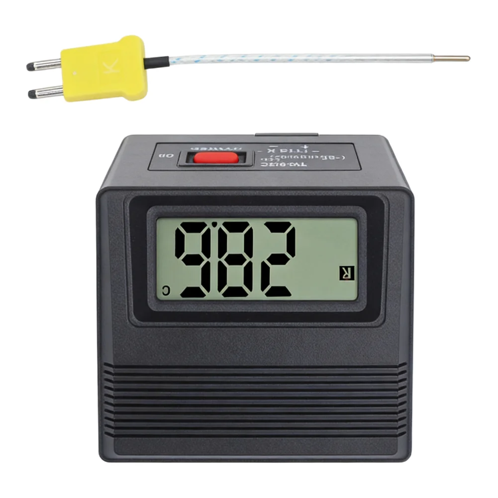 Portable TM902C K Type Digital Thermometer with Temperature Probe and LCD Screen for Reliable Temperature Readings