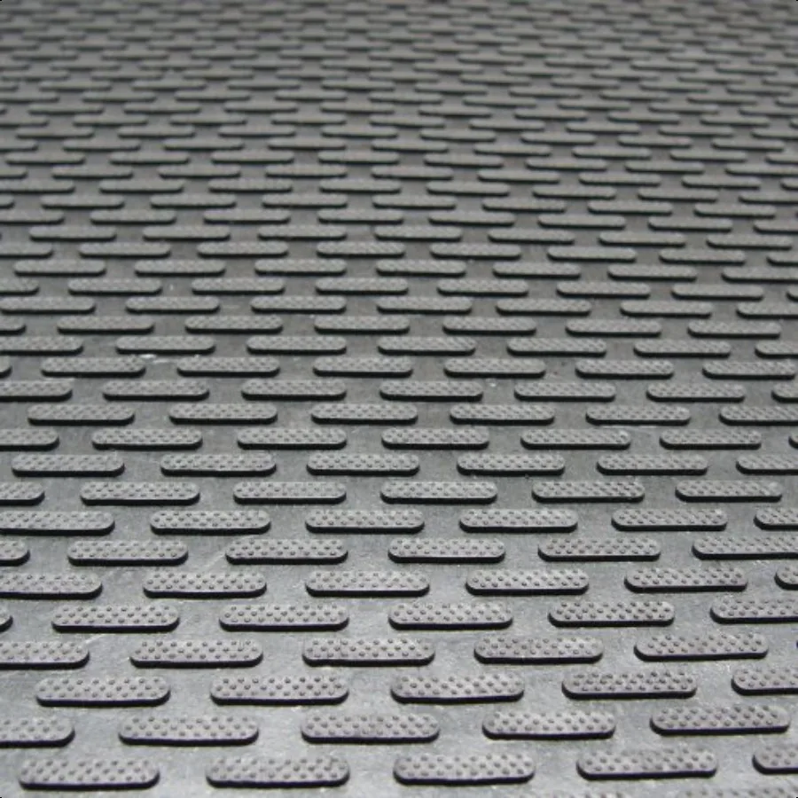 سجادة باب المدخل المطاطية التجارية "DuraScraper Linear" مقاس 3 8 بوصة × 3 أقدام × 5 أقدام باللون الأسود #5